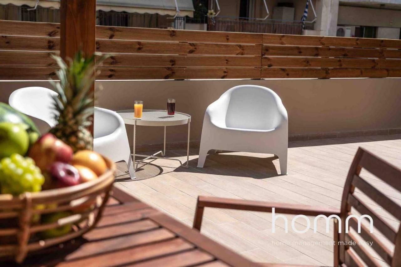 Nemeseos 1St Floor Homm Apartment With Roof Garden And Wading Pool 아테네 외부 사진